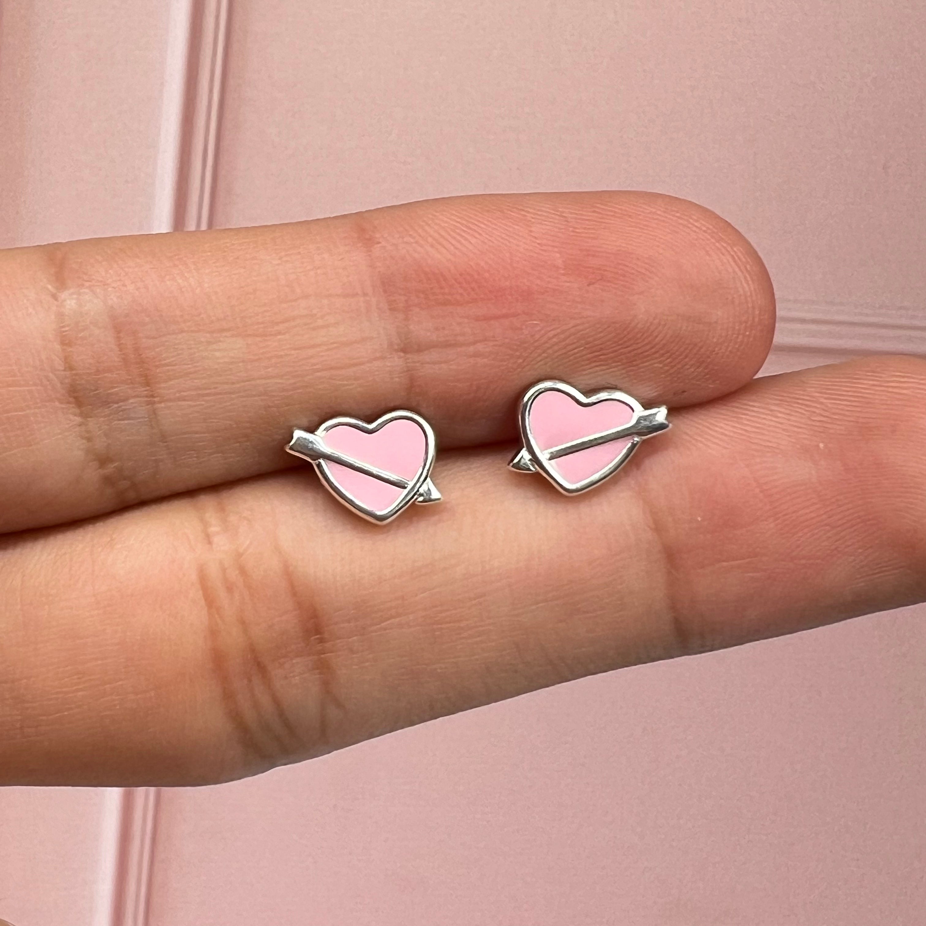 Aretes Corazón Flecha.