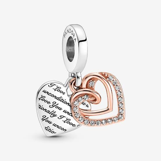 Charm Corazón Doble