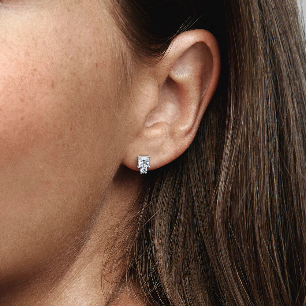 Aretes Doble Zirconia