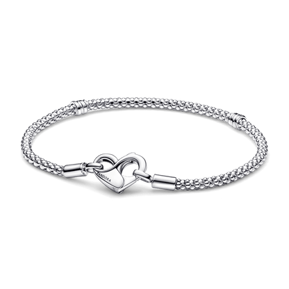 Pulsera Flexible Corazón Anudado