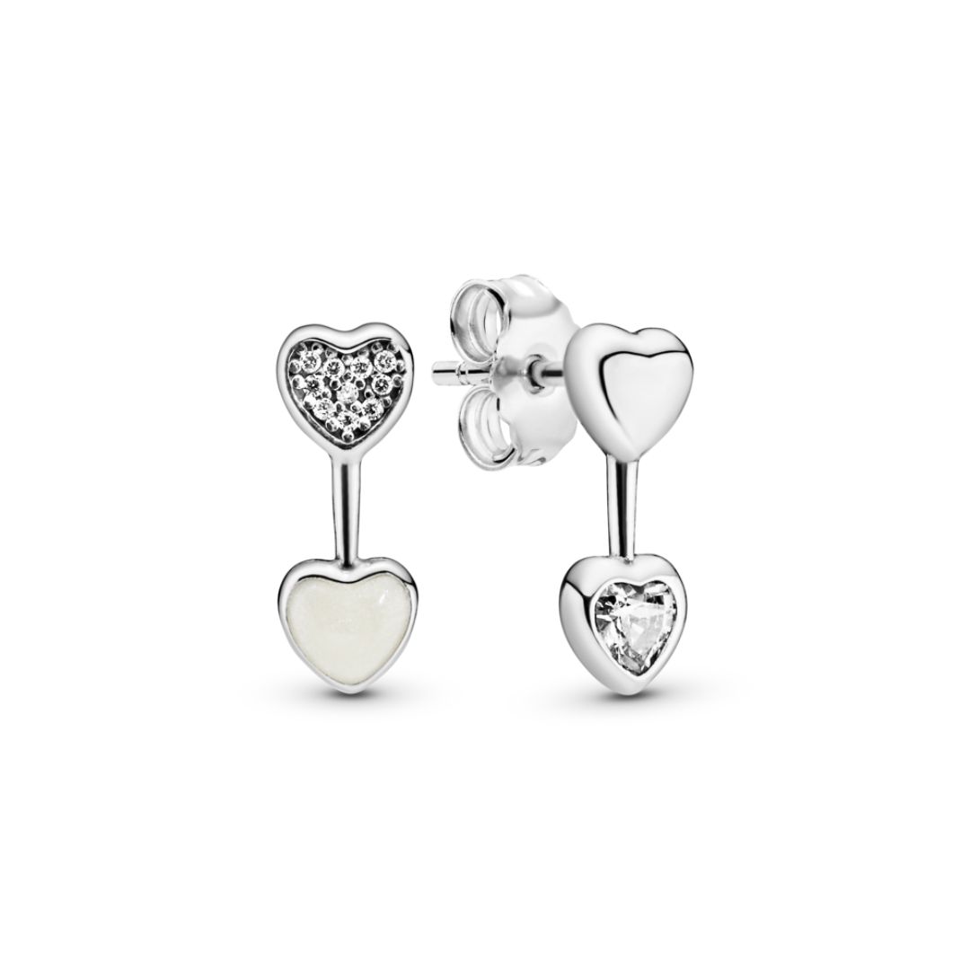 Aretes Doble Corazón