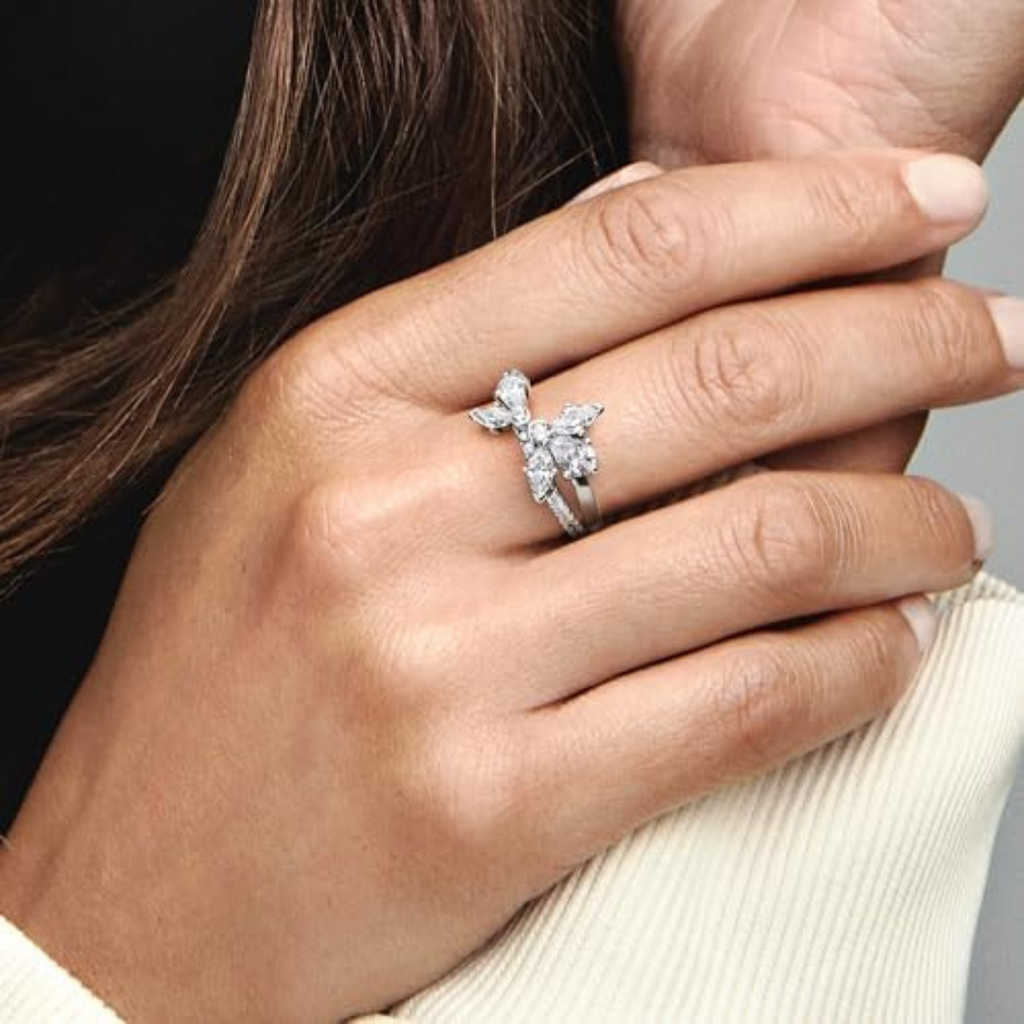 Anillo Flor Doble