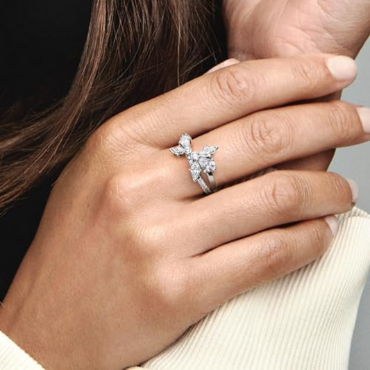 Anillo Flor Doble